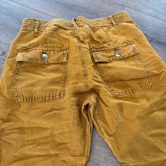 Free People Ochre Linen Pants Size 2 - Picture 8 of 8
